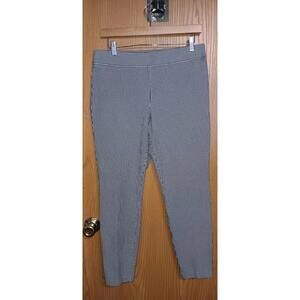 Talbot Dress Pants Slacks Womens Black & White Checkered Stretch Elastic...